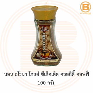 บอน อโรมา โกลด์ ซีเล็คเต็ด ควอลิตี้ คอฟฟี่ 100 กรัม Bon Aroma Gold Selected Quality Coffee 100 g.