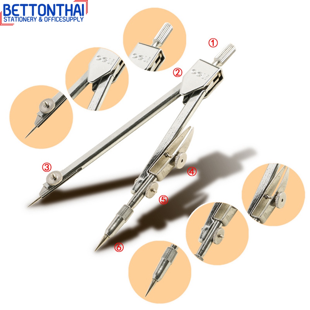 deli-8601-assembled-compass-วงเวียนเข็มแบบเปลี่ยนได้-พร้อมใส้ดินสอ-วงเวียน-ชุดวงเวียน-เข็มทิศ-เครื่องเขียน-โรงเรียน