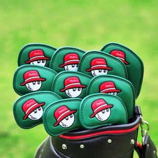 [11GOLF] GOLF IRON HEAD COVER 1 ชุดมี 10 ชิ้น 4 5 6 7 8 9 PW AW SW X รหัส MT-MB-IRON