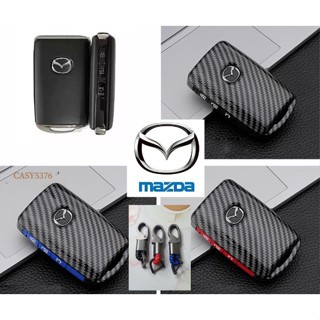 พร้อมส่ง เคสกุญแจรีโมตรถยนต์ ABS ยาง 3 ปุ่มกด สําหรับ Mazda 3 CX30 (ABS-025)