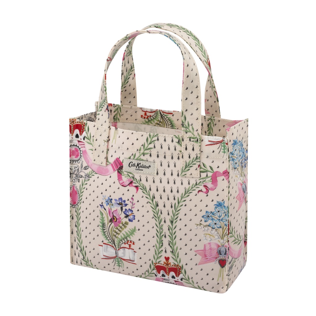 Cath Kidston Small Bookbag Royal Bouquets Cream Shopee Thailand