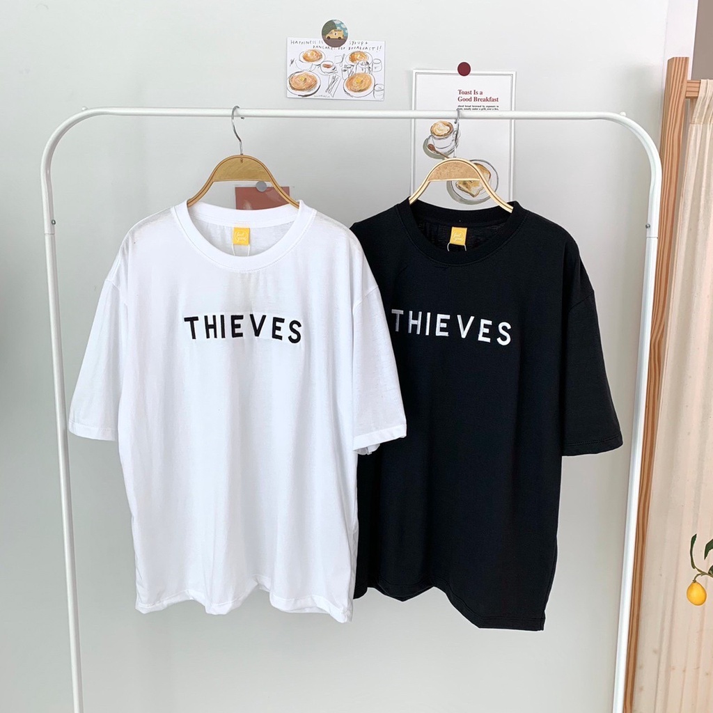 feelgood-เสื้อยืดโอเวอร์ไซส์ปักลายน่ารักๆ-thieves-fg0005