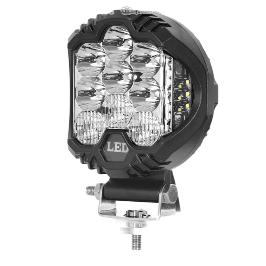 Pair 7 Yellow LED Pods Work Light Bar Combo Driving Fog Off Road Truck UTV 4WD - Foto 14