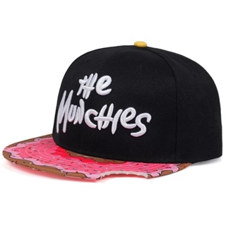 The Munchies หมวกเบสบอลแฟชั่น ปักลาย สไตล์ฮิปฮอป สําหรับผู้หญิง และผู้ชาย