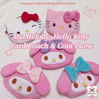  [Daiso Korea] My Melody, Hello Kitty Card Pouch & Coin Purse, Cadr Holder