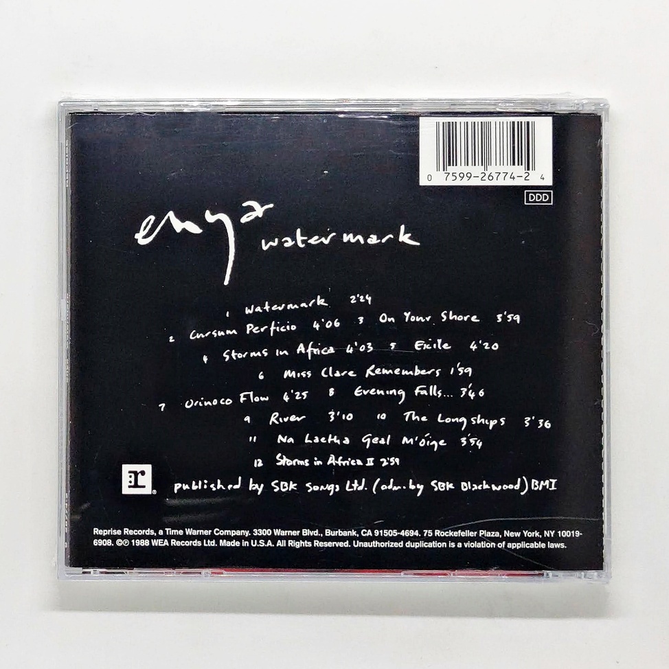 cd-เพลง-enya-watermark-เป็นสตูดิโออัลบั้มชุดที่-2-ของนักร้อง-นักแต่งเพลง-และนักดนตรีชาวไอริช-enya