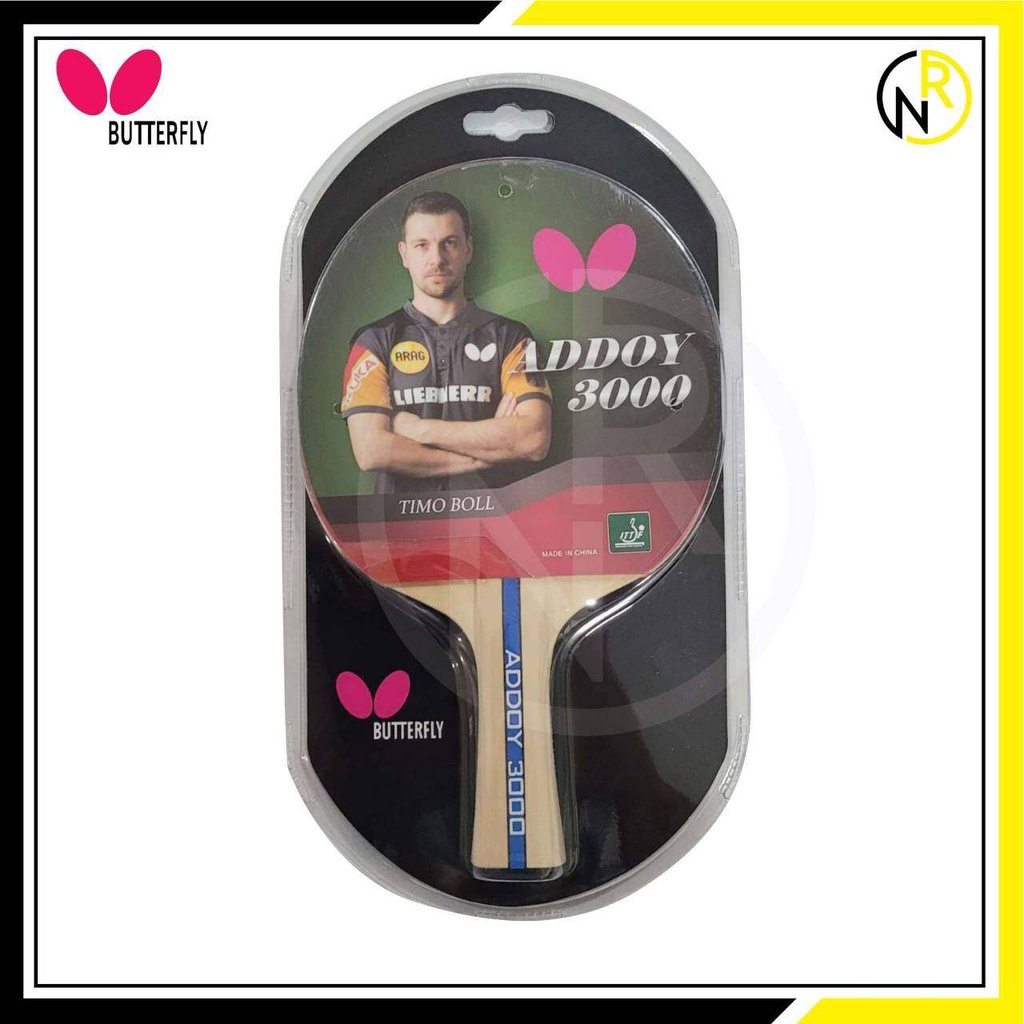 **ของแท้ ส่งไว*** ไม้ปิงปอง BUTTERFLY ADDOY 3000 **แพค1ข้าง** 371050 ...