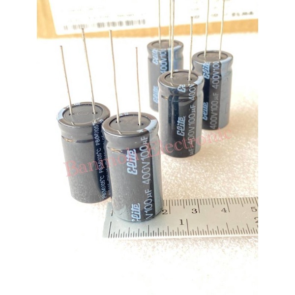 capacitor-100uf400v-ทนร้อน105c-18x32mm-คาปาซิเตอร์-elite-สีดำ-c100uf400v-c-100uf400v-c100uf-400v-c-100uf-400vdc
