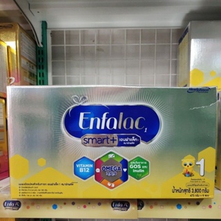 สินค้า 1กล่อง/Enfalac Smart1 เอนฟาแล็ค สมาร์ท สูตร 1 (3,800 กรัม (8ซอง) โฉมใหม่!