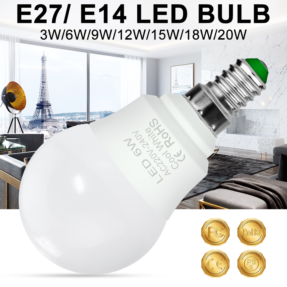 หลอดไฟ-led-e14-e27-ประหยัดพลังงาน-3000k-6000k-6w-9w-สําหรับตั้งแคมป์-กลางแจ้ง