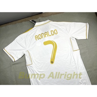 Retro : เสื้อฟุตบอลย้อนยุค Vintage เรอัล มาดริด เหย้า 2011 Real Madrid Home 2011 (Bwin) + 7 RONALDO, เสื้อเปล่า !!