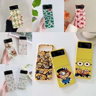 เคสมือถือ แบบแข็ง ลายดอกไม้ กันกระแทก สําหรับ Samsung Z Flip 4 Samsung Galaxy ZFLIP4