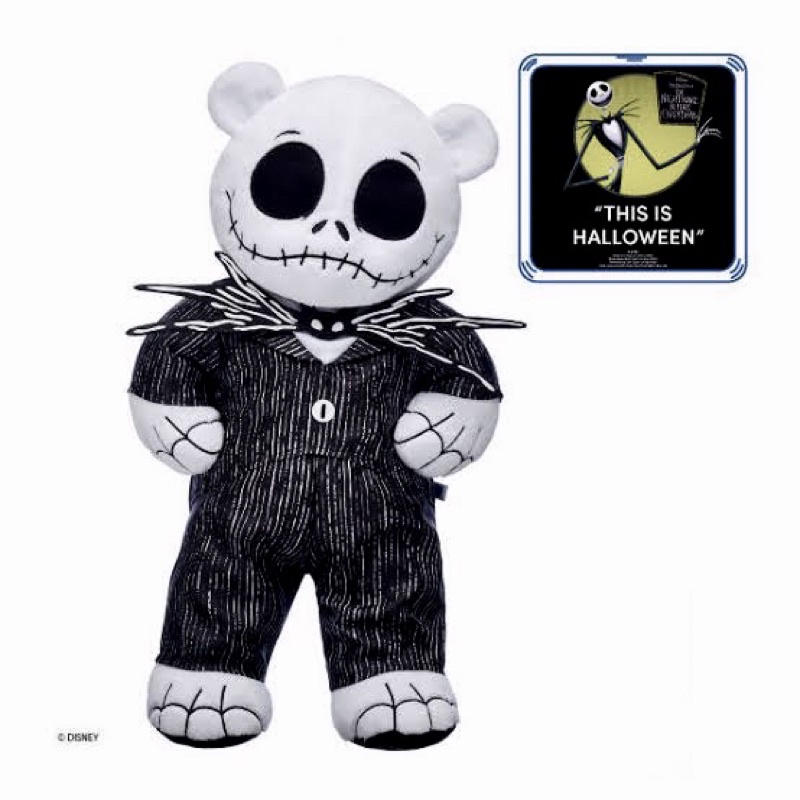 ตุ๊กตาบิ้วอะแบร์-jack-skeleton-nightmare-before-christmas-build-a-bear-workshop-สินค้านำเข้าจากอเมริกาแท้