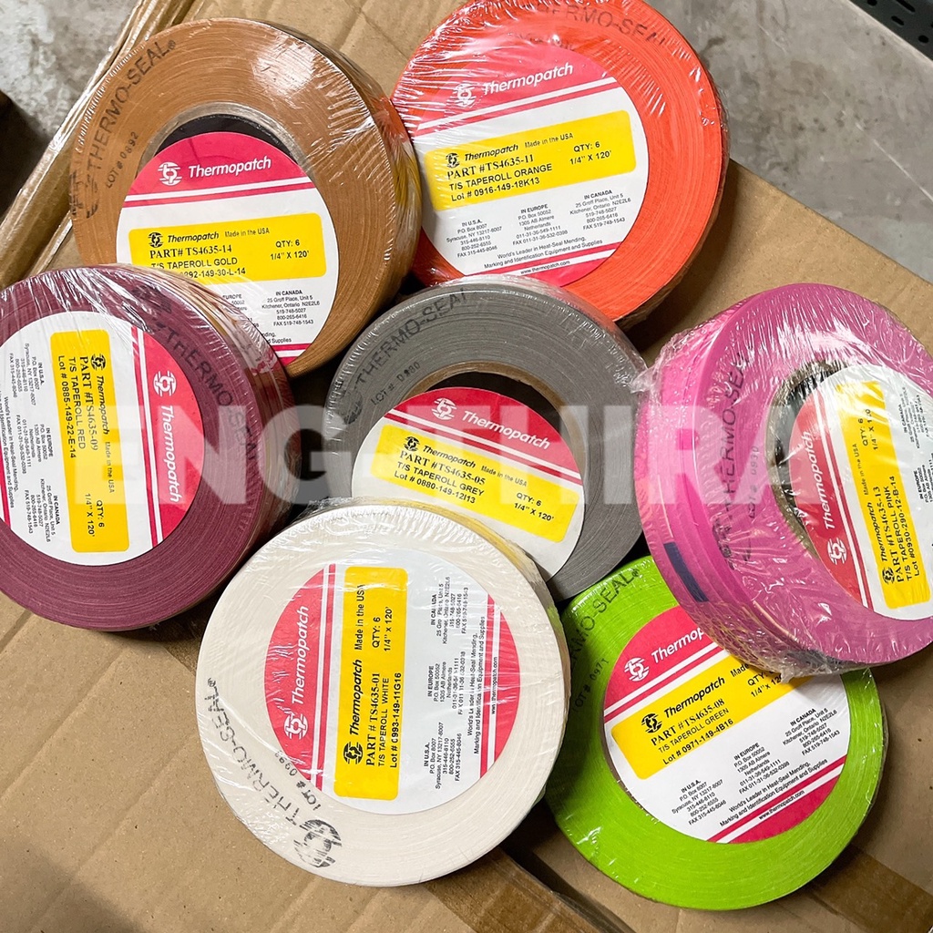 เทปกระดาษกาวสี THERMOPATCH Thermoseal Tapes ใช้สำหรับแยกผ้าซัก Shopee
