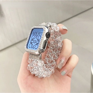 สายนาฬิกาข้อมือ ประดับมุก แบบเปลี่ยน สําหรับ Apple Watch iWatch 38 40 42 44 41 45 มม. Series 1 2 3 4 5 6 SE 7 8