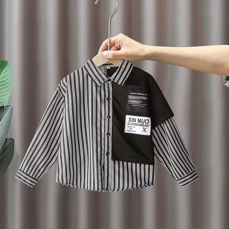 bxpb-เสื้อเชิ้ตแขนยาวลําลอง-ผ้าฝ้ายแท้-ทรงหลวม-ลายทาง-สวมใส่สบาย-แฟชั่นสําหรับเด็กผู้ชาย-อายุ-3-15-ปี