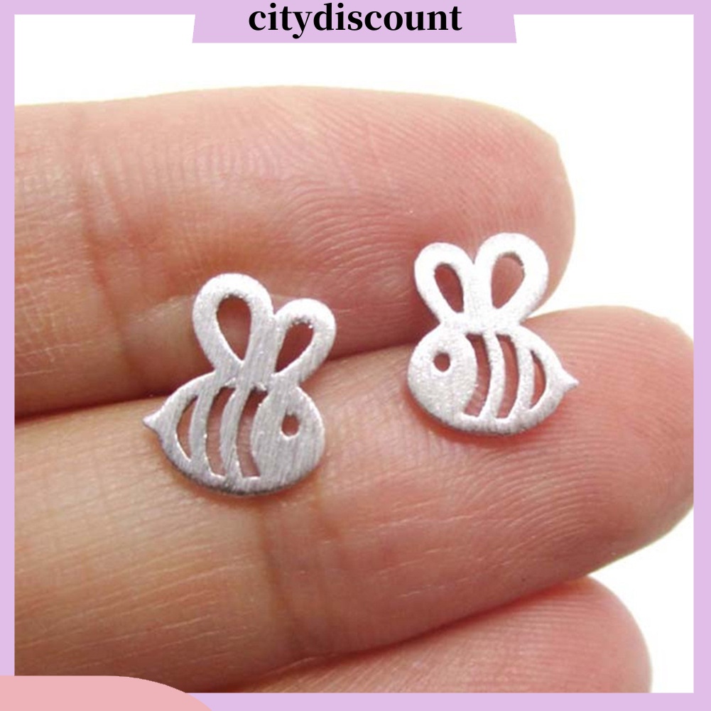 lt-citydiscount-gt-ต่างหูกระดุมรูปผึ้งน่ารักสำหรับผู้หญิง