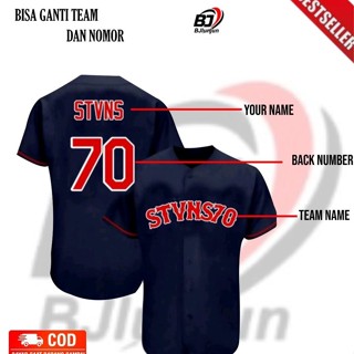 hot6.6 Discount 6% Discount Can C.O.D JERSEY BASEBALL Word BHIZER STVNS70 NAVY ORIGINAL Can CUSTOM / REQUEST Name And Nu