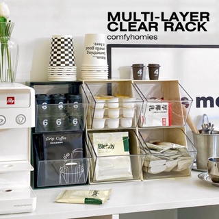 🍶พร้อมส่ง🍶 MULTI-LAYER CLEAR RACK /comfyhomies/