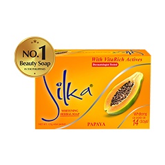 สบู่มะละกอ-ขนาด-65-135-กรัม-silka-whitening-herbal-papaya-soap