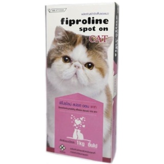 สินค้า ผลิตภัณฑ์หยดหลังป้องกันและกำจัดเห็บหมัดในแมว Fiproline (1 หลอด) ถูก