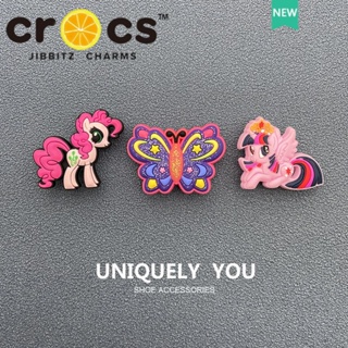 สินค้า jibbitz crocs charms แท้ ตัวติดรองเท้า   My Little Pony Series รูดอกไม้รองเท้าหัวเข็มขัด DIY รองเท้าดอกไม้ jibbitz สําหรับ crocs
