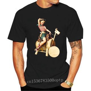 Tee Rodeo Pin - Up kız H tişört erkek tişört rahat büyük beden tişört Hip Hop tarzı üstleri Tee S-2xl