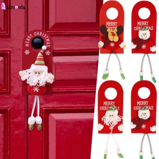 จี้ลูกบิดประตู รูปซานตาคลอส สโนว์แมน 3D สําหรับแขวนตกแต่งต้นคริสต์มาส เทศกาลปีใหม่ DIY 1 ชิ้น