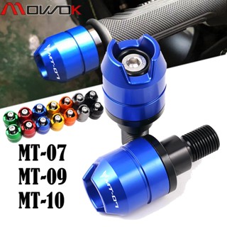 MOW ปิดป้องกัน YAMAHA MT07 MT09 MT10 MT 07 09 10 MT07 FZ07 MT09 FZ09 2014-2019รถจักรยานยนต์ Handlebar Grips Slider จับ B