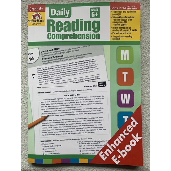 Evan Moor Daily Reading Comprehension Grade 1-6 พร้อมส่ง Evan Moor Daily Reading Comprehension Grade 1-6 พร้อมส่ง