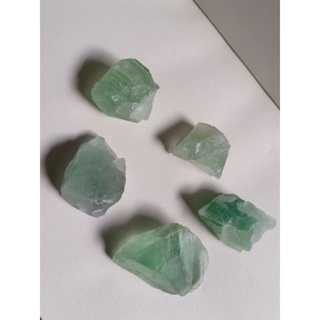กรีนฟลูออไรต์ | Green Fluorite 🍏🌈 #หินดิบ สีเขียว 💚 #1-#5