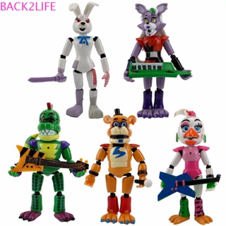 Back2life โมเดลฟิกเกอร์ PVC รูปการ์ตูนอนิเมะ Five Nights at Freddys Security Breach Series FNAF Nightmare สําหรับตกแต่งรถยนต์