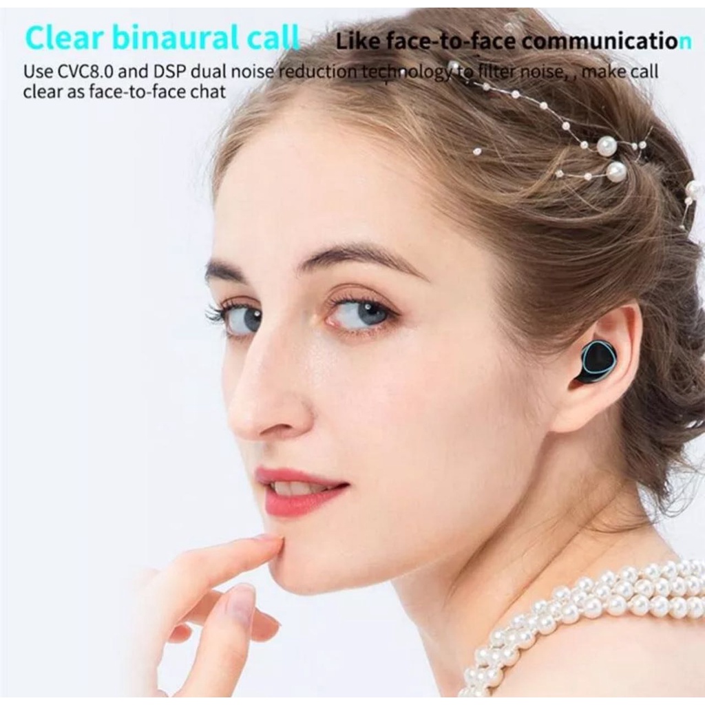 หูฟังบลูทูธtws-m10-bt-v5-1-ระบบเสียงhifiเบสหนัก-บูลทูธไร้สาย-หูฟังไร้สาย
