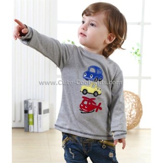 TLB-927 เสื้อแขนยาวเด็กชาย sweater ลายรถ