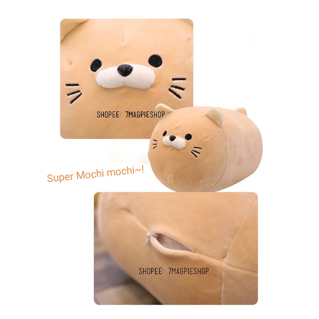 ตุ๊กตา-หมอน-แมว-super-mochimochi-cat-plush-50cm-ลิขสิทธิ์แท้-nemu-nemu-cushion-body-pillow-ตัวใหญ่