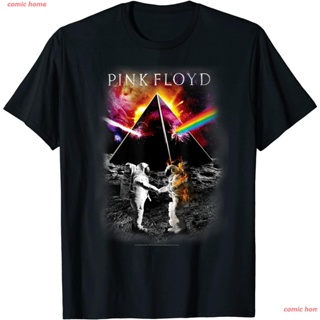 Pink Floyd Dark Side Of The Moon Astronaut T-Shirt T-Shirt เสื้อยืด ดพิมพ์ลาย เสื้อยืดผ้าฝ้าย คอกลม cotton แฟชั่น discou
