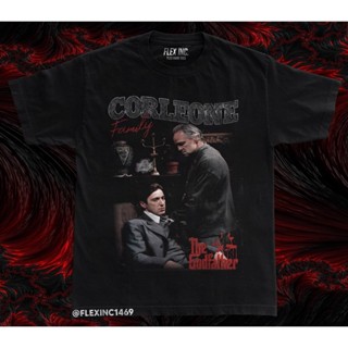 เสื้อยืดสีขาวผู้หญิง Kaos The Godfather Vito ไมเคิล คอร์เลโอเน วินเทจ Bootleg เสื้อยืดผู้หญิง