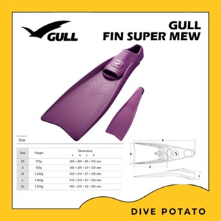 Gull Supermew Fins fullfoot XS,S (1/3)