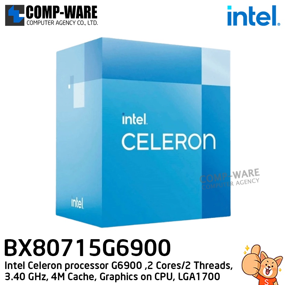 CPU Intel Celeron processor G6900 (2 Cores/2 Threads, 3.40 GHz, 4M ...