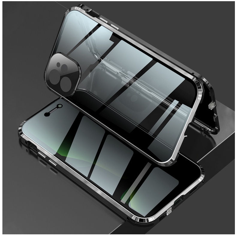 anti-glare-magnetic-case-for-iphone-14-pro-max-14-plus-13-privacy-screen-glass-cover-metal-bumper-camera-protector-case-13-pro-max-phone-case