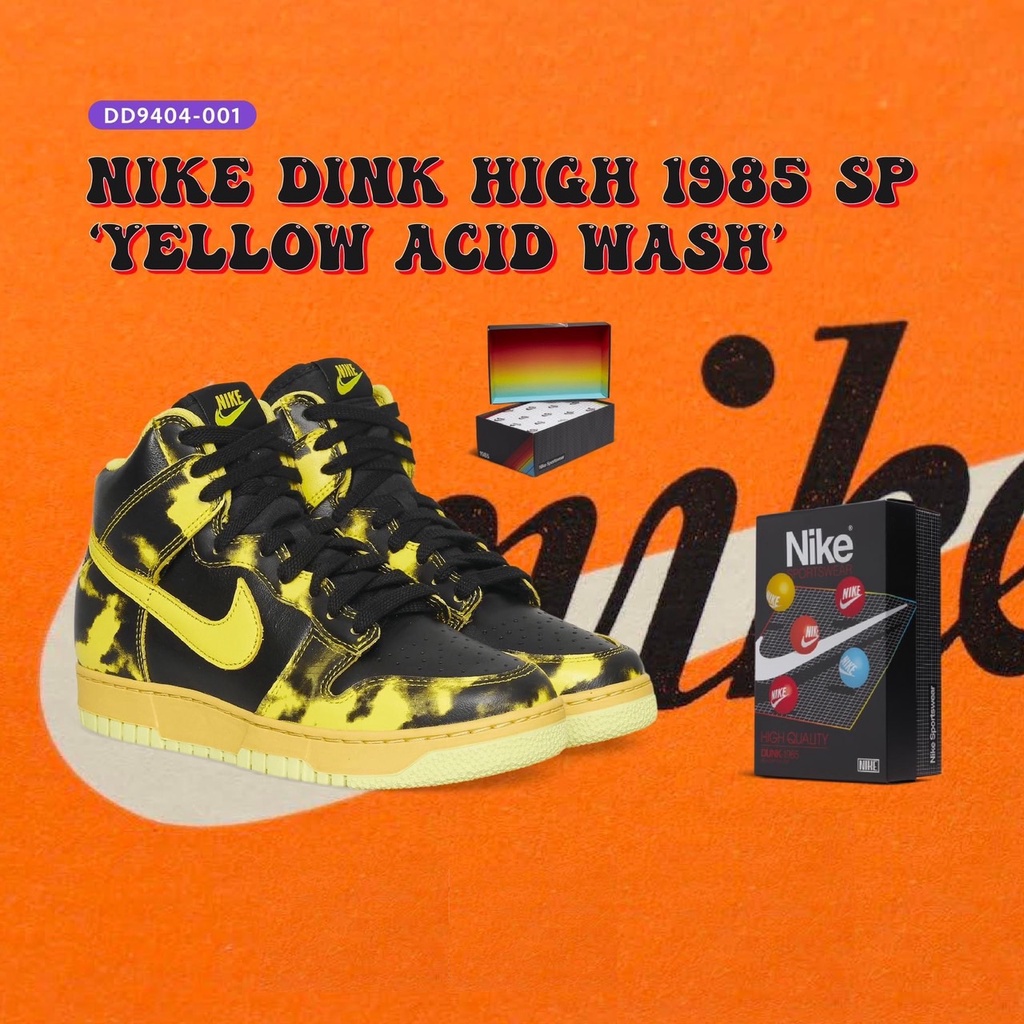 ทักแชทรับโค้ด-nike-dunk-hi-1985-sp-yellow-acid-wash-dd9404-001-สินค้าลิขสิทธิ์แท้-nike-รองเท้าผู้ชาย