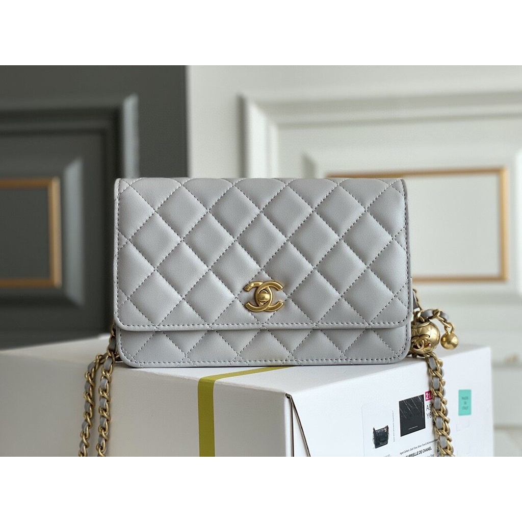 พรี-ราคา8400-chanel-กระเป๋าโซ่-หนังแกะ-กระเป๋าสะพาย