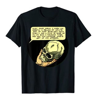 ขายดี!เสื้อยืด พิมพ์ลาย Shakespeare Yorick Shakespeare Hamlet แฟชั่นสําหรับครอบครัว ผู้ชาย#39; s เสื้อยืด ผ้าฝ้าย สไตล์เ