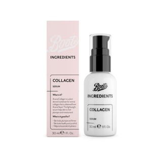 Boots Ingredients Collagen Serum บู๊ทส์ อินกรีเดียนส์ คอลลาเจน เซรั่ม 30ML.