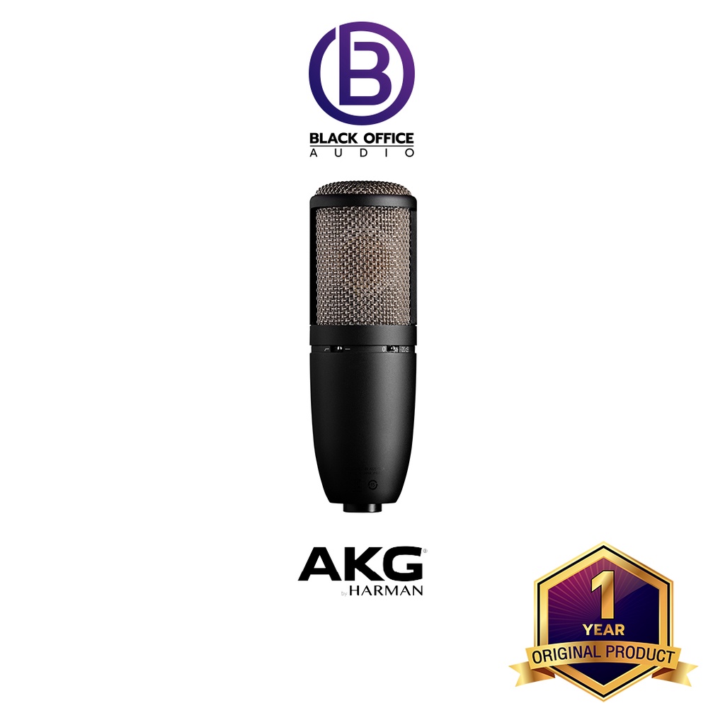 akg-p420-ไมค์คอนเดนเซอร์-ไมค์อัดเสียง-บันทึกเสียง-โฮมสตูดิโอ-condenser-microphone-blackofficeaudio