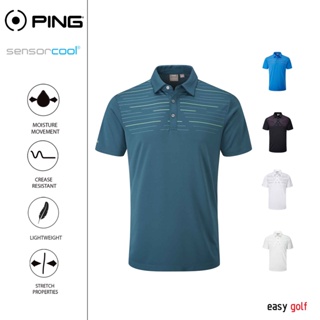 PING PORTMAN  POLO PING MENS POLO  เสื้อกีฬากอล์ฟผู้ชาย