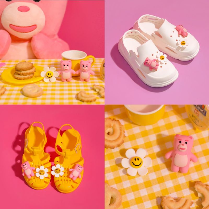 ( พร้อมส่ง ) Bellygom X Wiggle Wiggle Silicone Charm S Set 2P ตัวติด