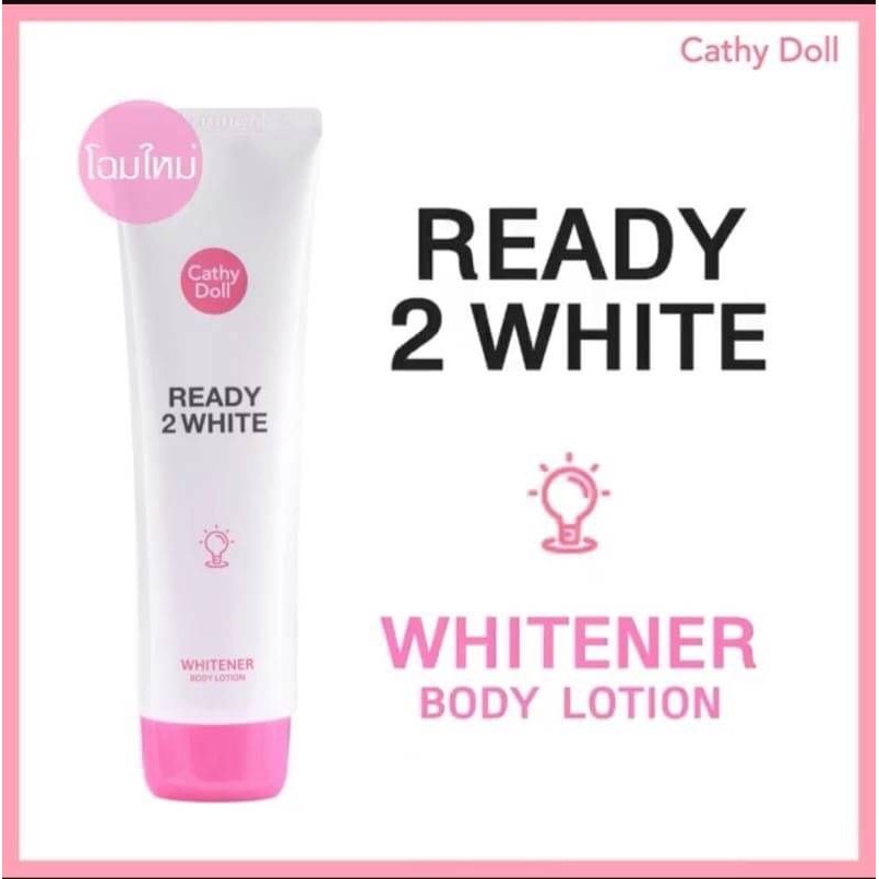 cathy-doll-ready-2-white-whitener-body-lotion-เคทีดอลล์-เรดี้ทูไวท์-ไวท์เทนเนอร์บอดี้โลชั่น-ขนาด150ml