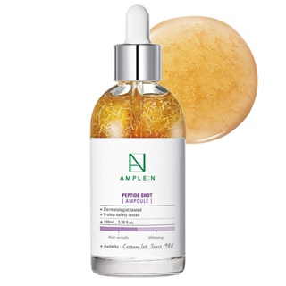 AMPLE:N Peptide Shot Ampoule - Anti-Aging Face Ampoule with Peptide Threads to Minimize Wrinkles and Improve Firmness