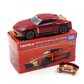 Tomica Premium 4904810176015 1/63 NISSAN GTR RED 50 NO.23 FIRST LIMITED EDITION DIECAST SCALE รุ่นรถ